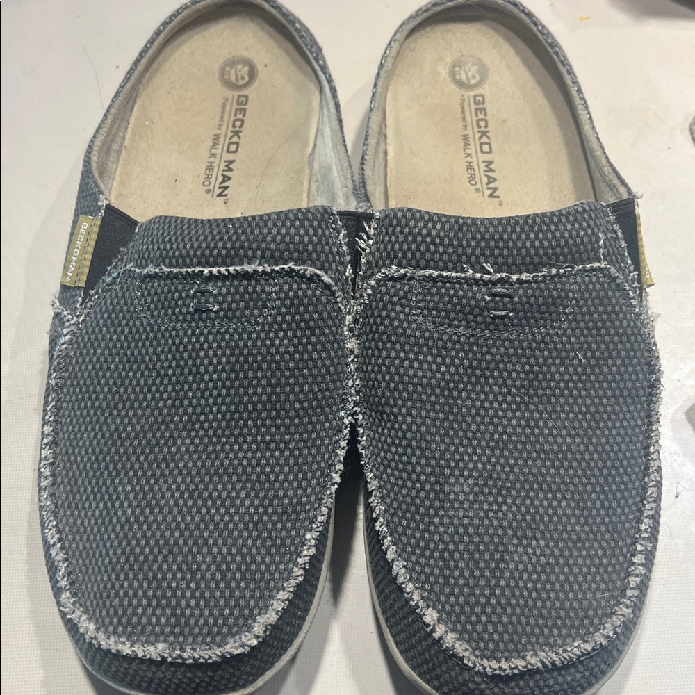 GECKO MAN Mens Gray Mules Size 12